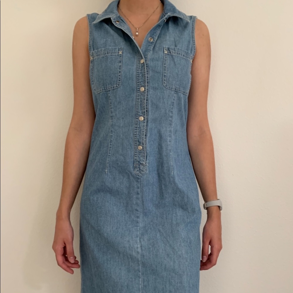 VINTAGE Casual Corner Denim Dress